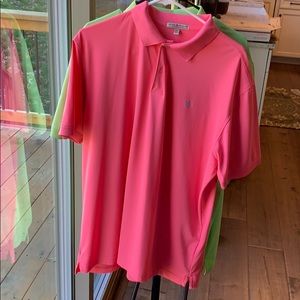 Peter Millar Polo bundle men’s XL pink-green nwot
